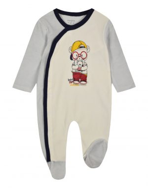 Βaby Boy Velor bodysuit BACK TO SCHOOL (0 -15 months)