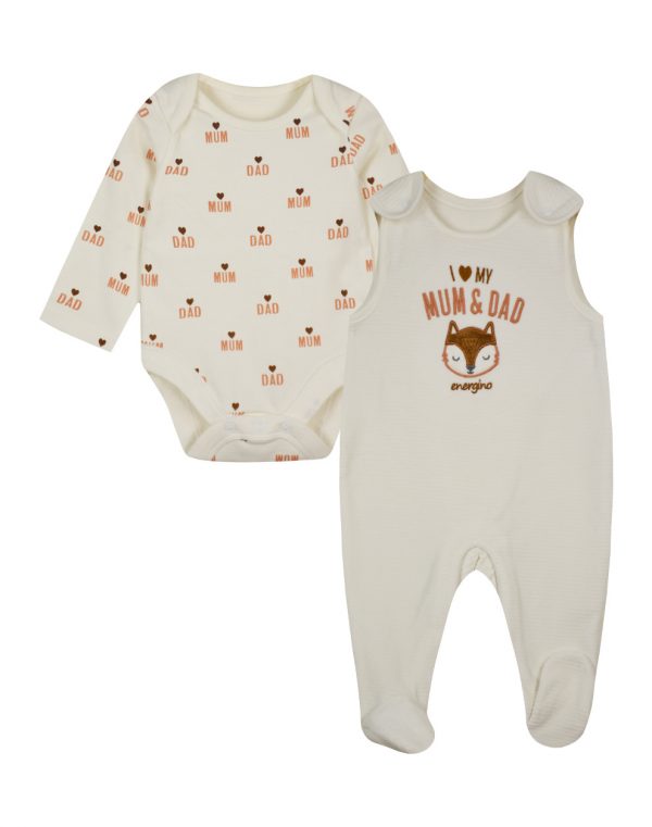 ENERGIERS Baby Boy  2-piece set I LOVE MUM AND DAD (0 -15 months)