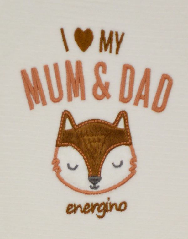 ENERGIERS Βρεφικό σετ 2 τεμαχίων I LOVE MUM AND DAD (0-15 μηνών)