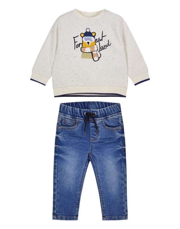 Baby Boy set2-piece with denim (0 -15 months)