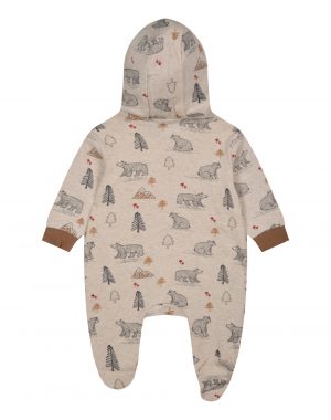 Baby Boy cotton jumpsuit with hood (0 -15 months)