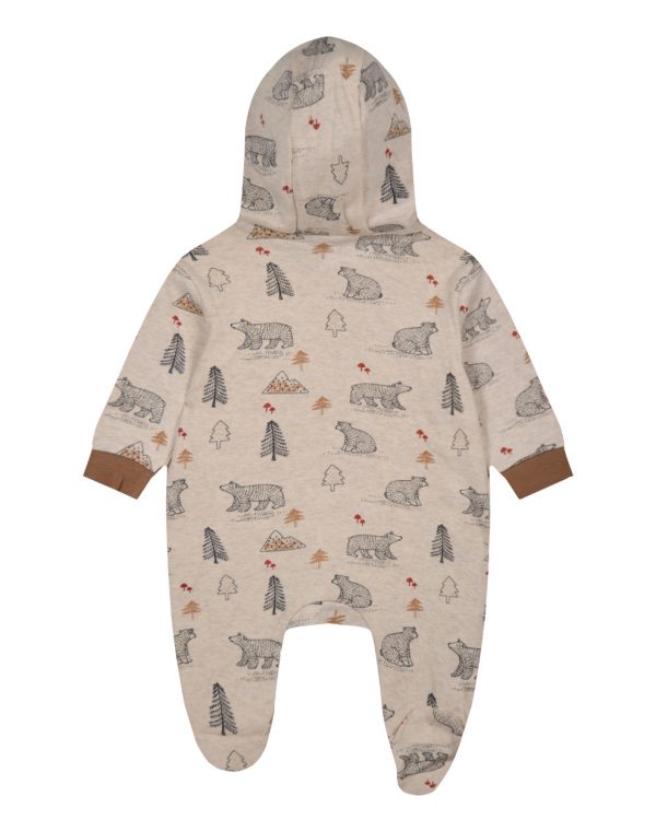 Baby Boy cotton jumpsuit with hood (0 -15 months)