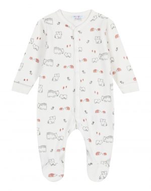 Baby Boy velor bodysuit (0 -15 months)