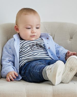 3-piece baby Boy set with denims (0 -15 months)