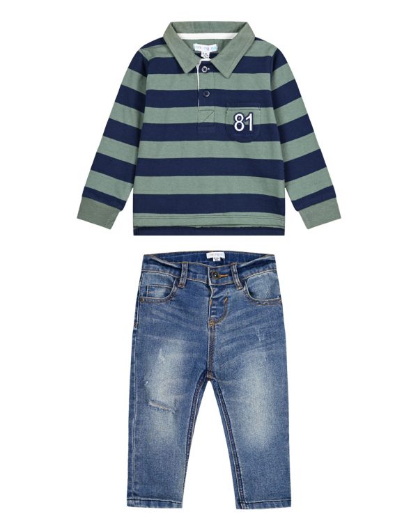 Baby Boy 2-piece set for Boy with polo (3-18 months)