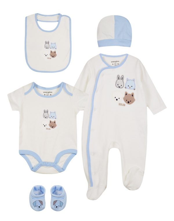 Energiers 5pcs gift set for baby boy  (0 -9 months)