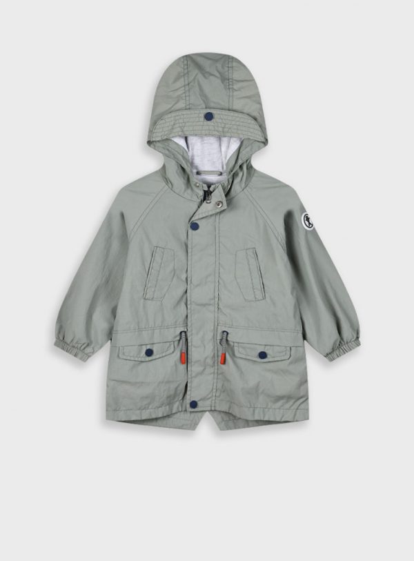 Light jacket with hood for baby boys (6 - 24 months)