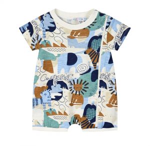 Printed romper for baby boys (0 - 18 months)