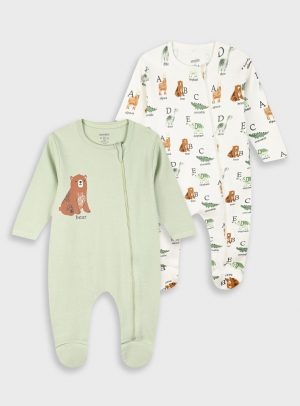 Set of 2 rompers for baby boys (0 - 24 months)