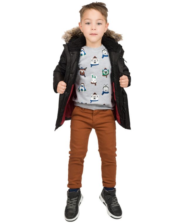 Parka padded for boys