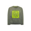 Fleece sweatshirt with print