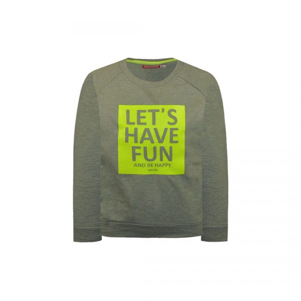 Fleece sweatshirt with print