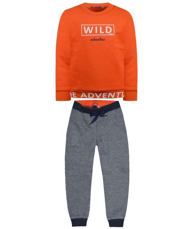 Fleece jogging suit Wild Adventure with soft fluffy finish to the inside