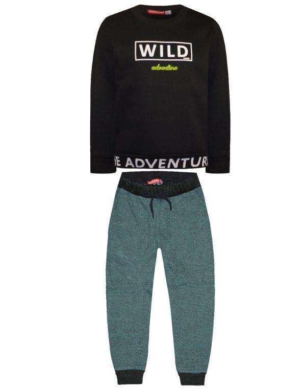 Fleece jogging suit Wild Adventure with soft fluffy finish to the inside