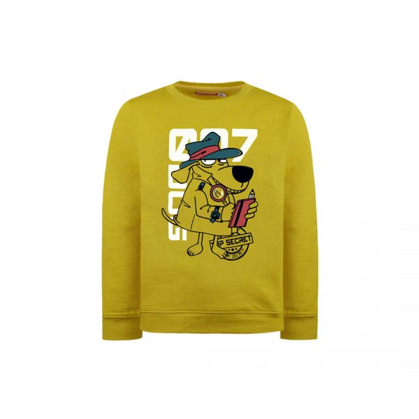 Fleece sweatshirt with print