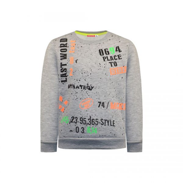 Fleece sweatshirt with print