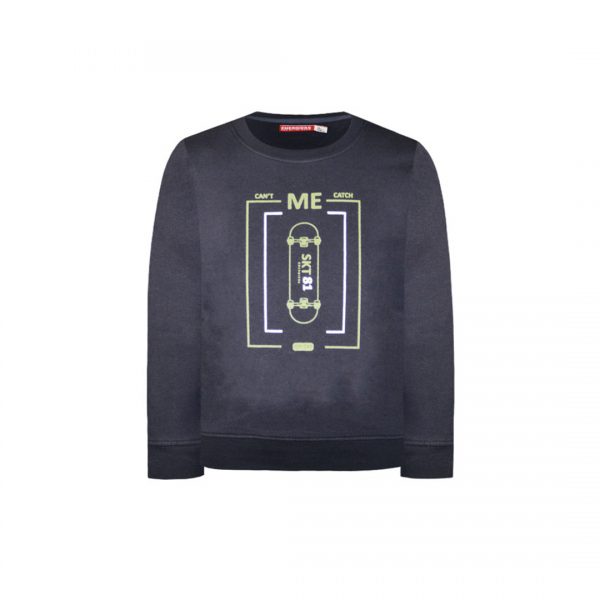 Fleece sweatshirt with print