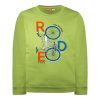 Fleece cotton blouse with soft fluffy and print for boy