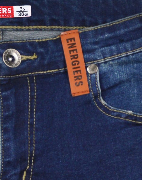 Elastic five-pocket jeans for Boys with internal elastic adjuster, and rips at the knees