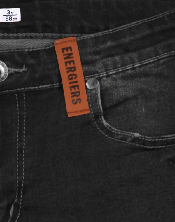 Elastic five-pocket jeans for Boys with internal elastic adjuster, and rips at the knees