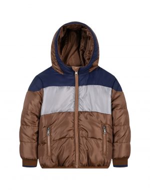 Double face jacket for Boy with hood