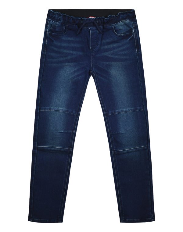 Elastic boy΄s jeans with elasticated waistband