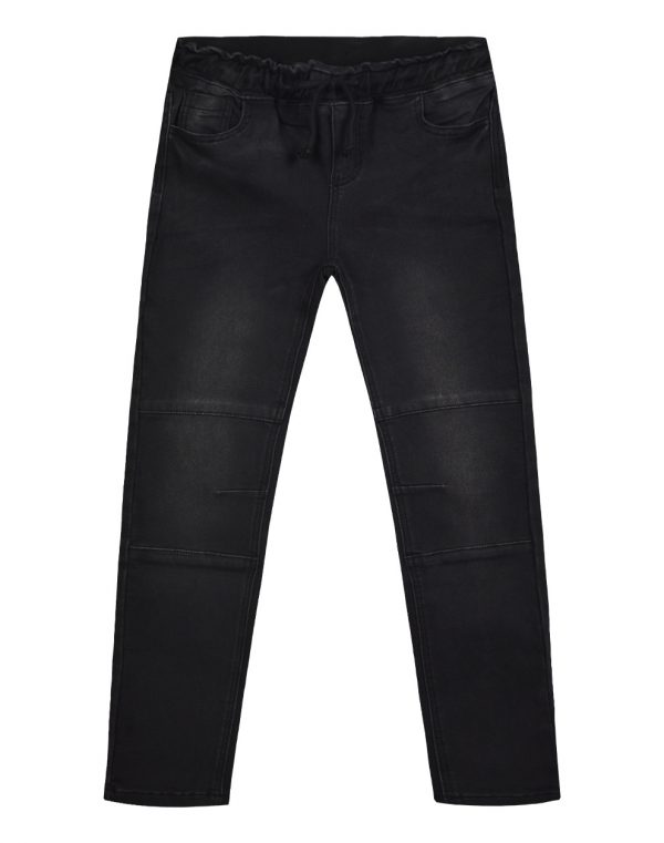 Elastic boy΄s jeans with elasticated waistband