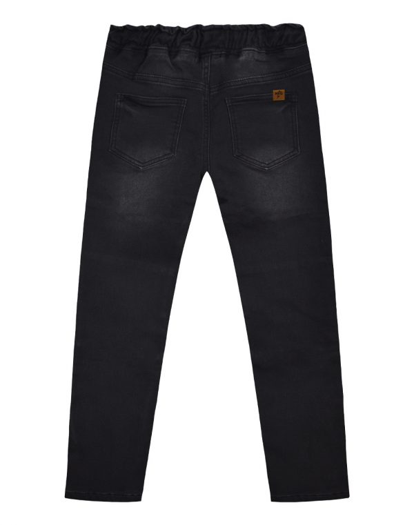 Elastic boy΄s jeans with elasticated waistband