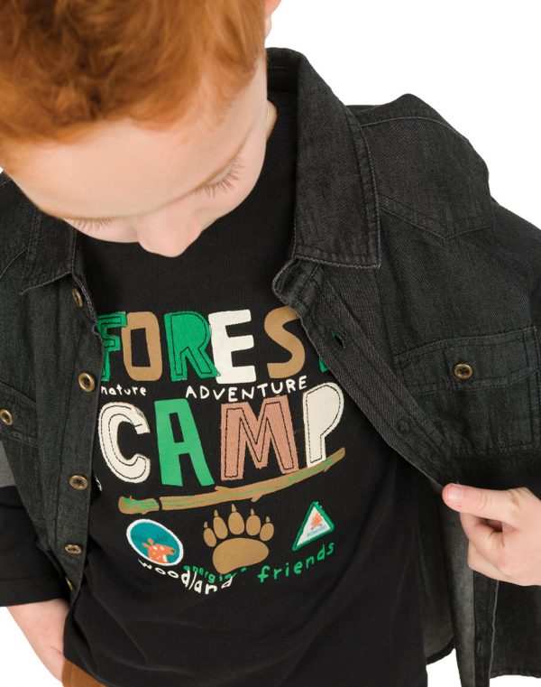 Boys΄ Mako Print Cotton T-Shirt