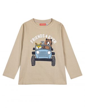 Boys΄ Mako Print Cotton T-Shirt