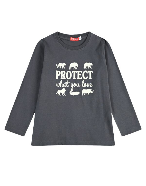 Boys΄ Mako Print Cotton T-Shirt