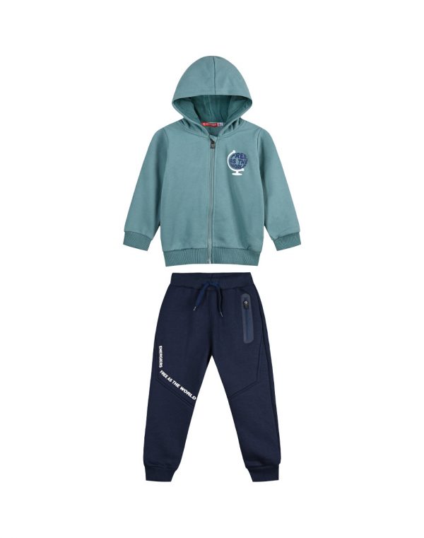 Boy΄s Fleece Tracksuit with hood