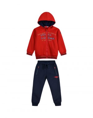 Boy΄s Fleece Tracksuit with hood