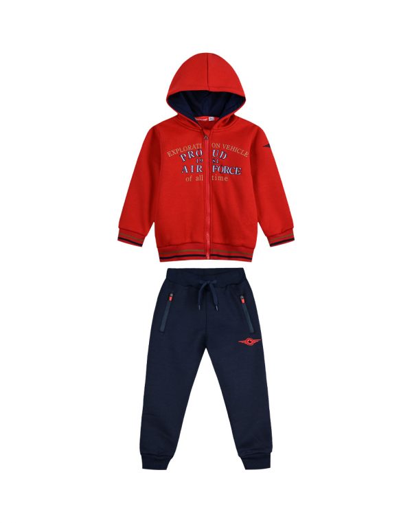 Boy΄s Fleece Tracksuit with hood