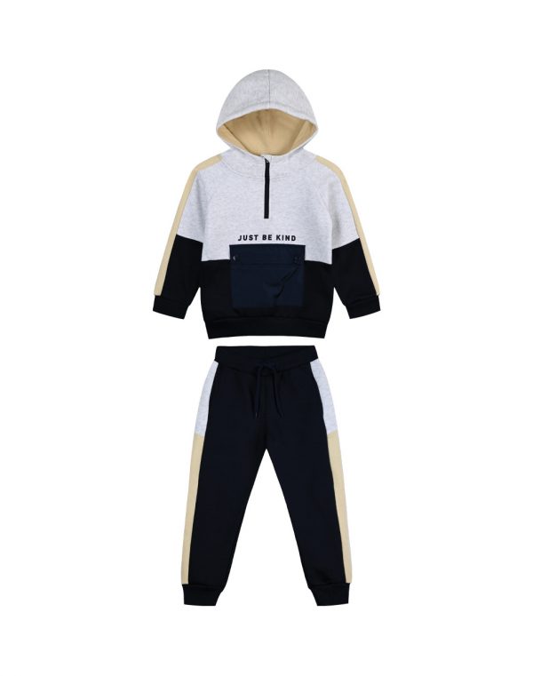 Boy΄s Fleece Tracksuit with hood