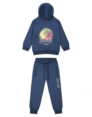 Boy΄s fleece tracksuit with hood