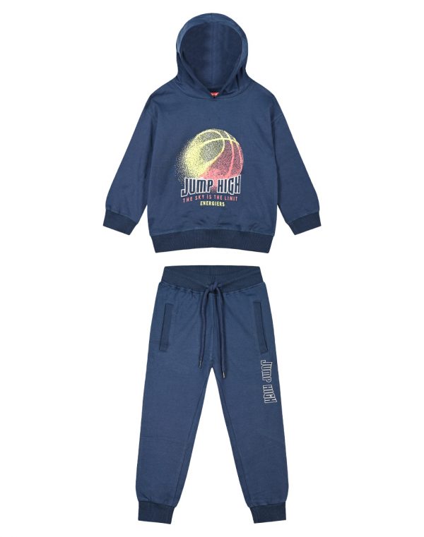 Boy΄s Fleece Tracksuit with hood