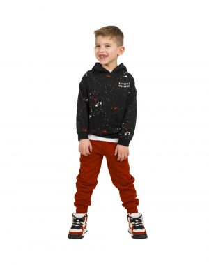 Boy΄s fleece tracksuit with hood