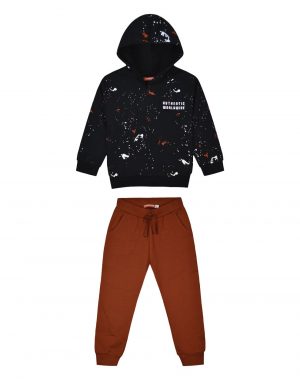 Boy΄s fleece tracksuit with hood