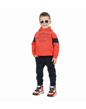 Boy΄s Fleece Tracksuit with hood