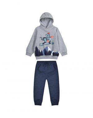 Boy΄s Fleece Tracksuit with hood