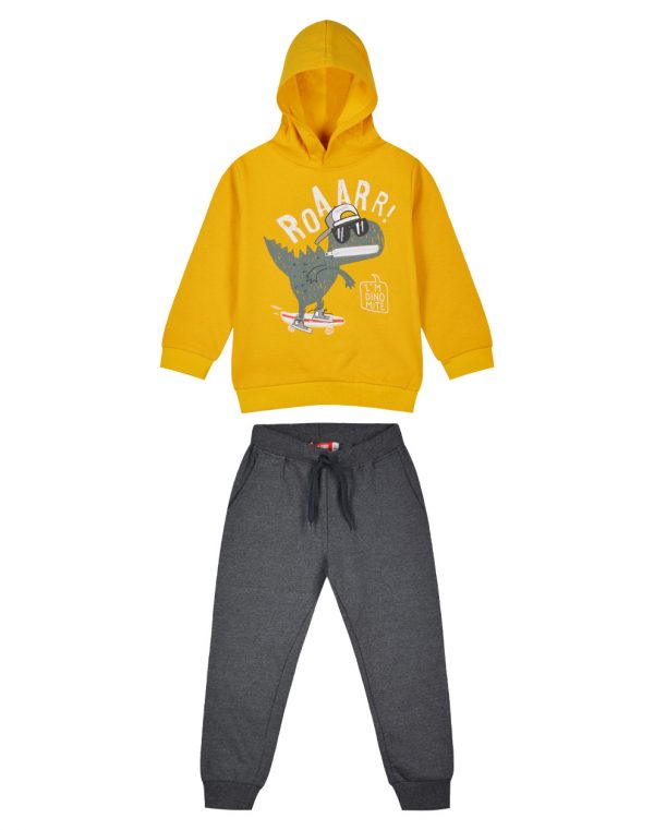 Boy΄s Fleece Tracksuit with hood