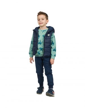 Boy΄s Fleece Tracksuit with allover print