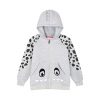 Fleece jacket with hood for boys