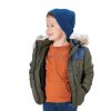 Coat with polar fleece lining for boys