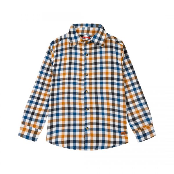 Checkered button up shirt for boys