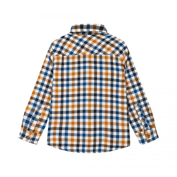 Checkered button up shirt for boys