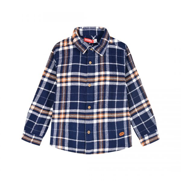 Checkered button up shirt for boys