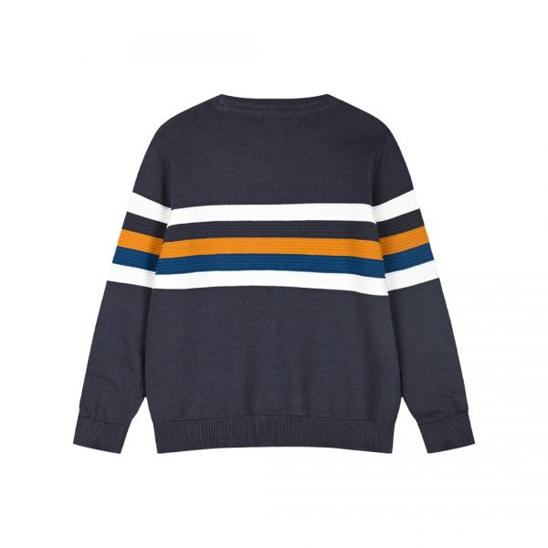 Stripped knit pullover for boys