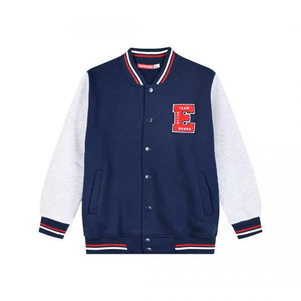 Varsity jacket with embroidery for boys